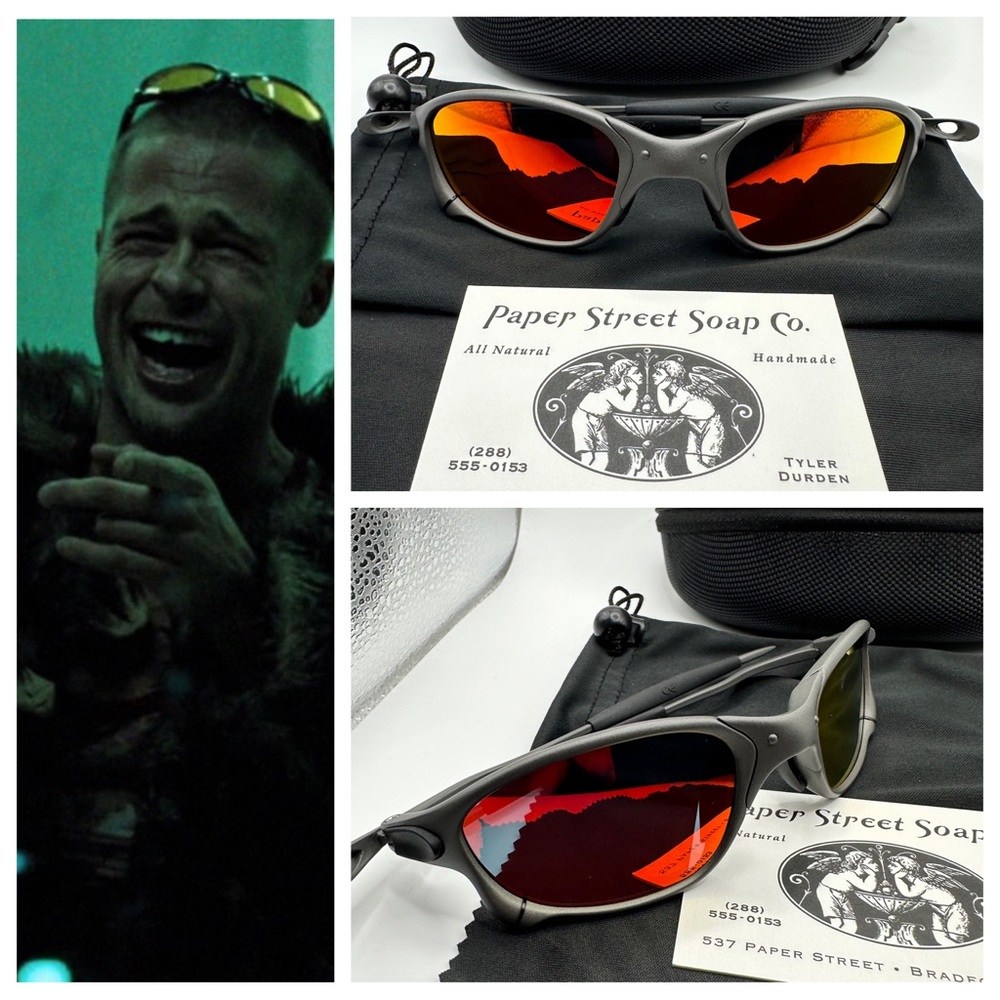 Paperstreetshade Fight Club Tyler Durden NEW Oliver Peoples 523 Xmetal Brad Pitt